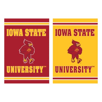 Iowa State Cyclones 12.5" x 18" Double-Sided Embossed Suede Garden Flag
