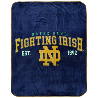 "Pegasus  Notre Dame Fighting Irish Vintage Arch Ultra Soft 50"" x 60"" Blanket"
