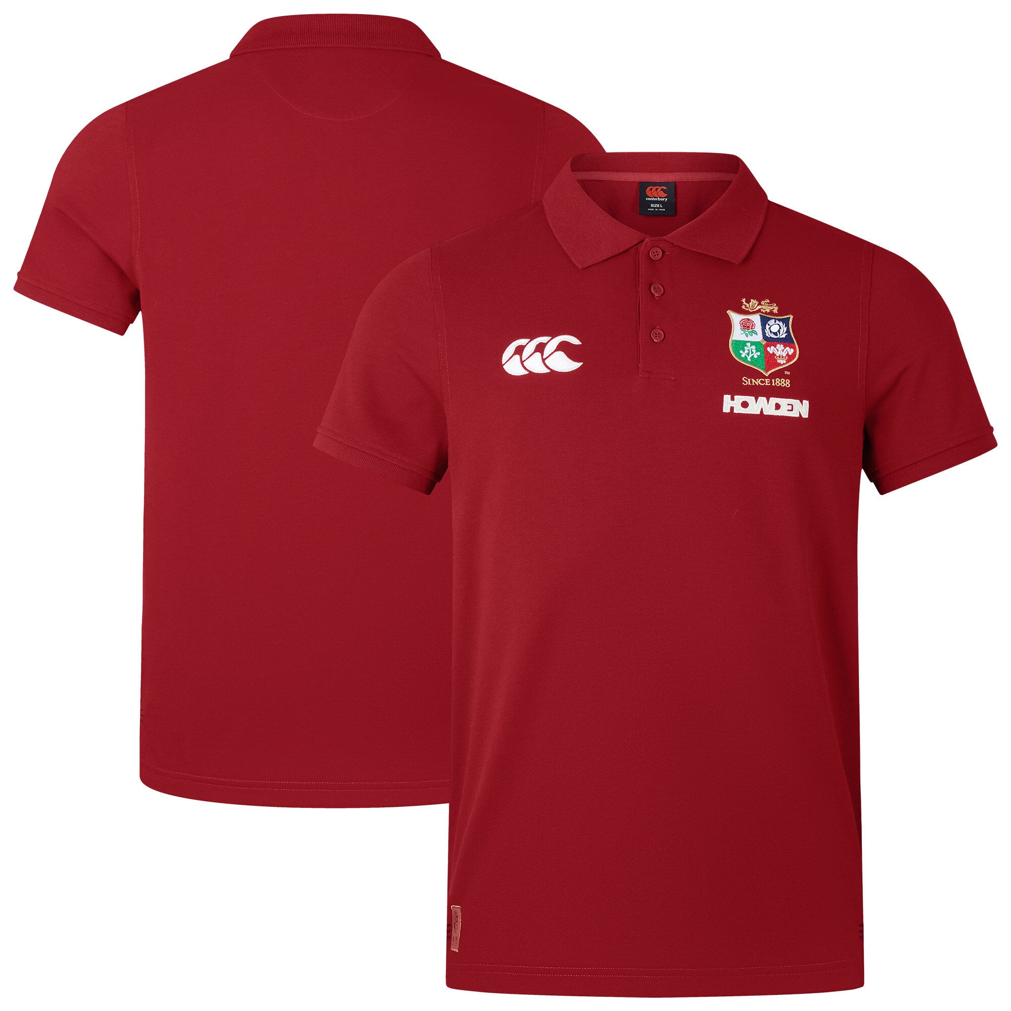 Polo in piqué di cotone British & Irish Lions - Rosso