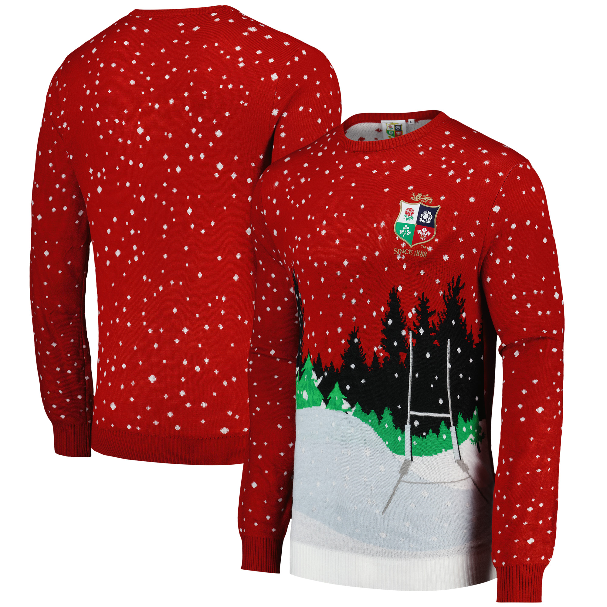 Pull de Noël Kicker des Lions britanniques et irlandais: retailer-supplied image