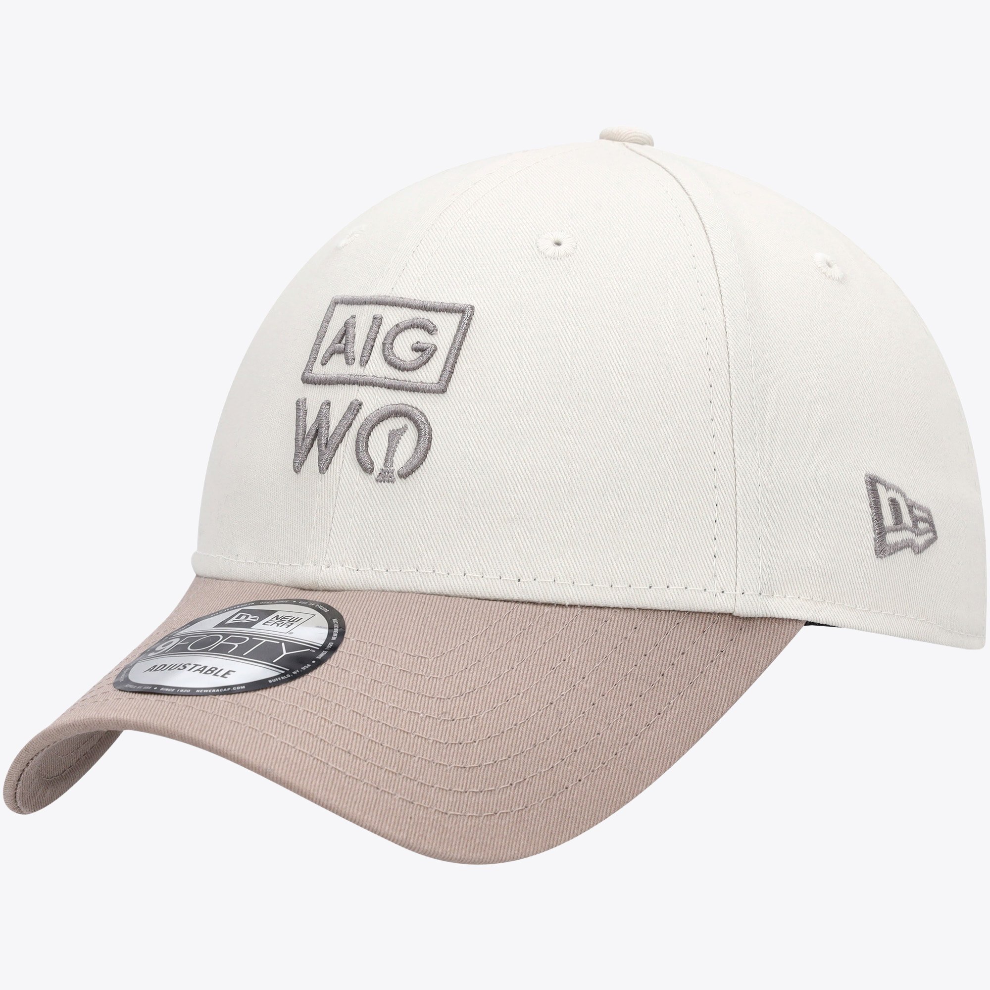 Cappellino con visiera a contrasto AIG Open St Andrews 2024 New Era 9FORTY da donna - Crema