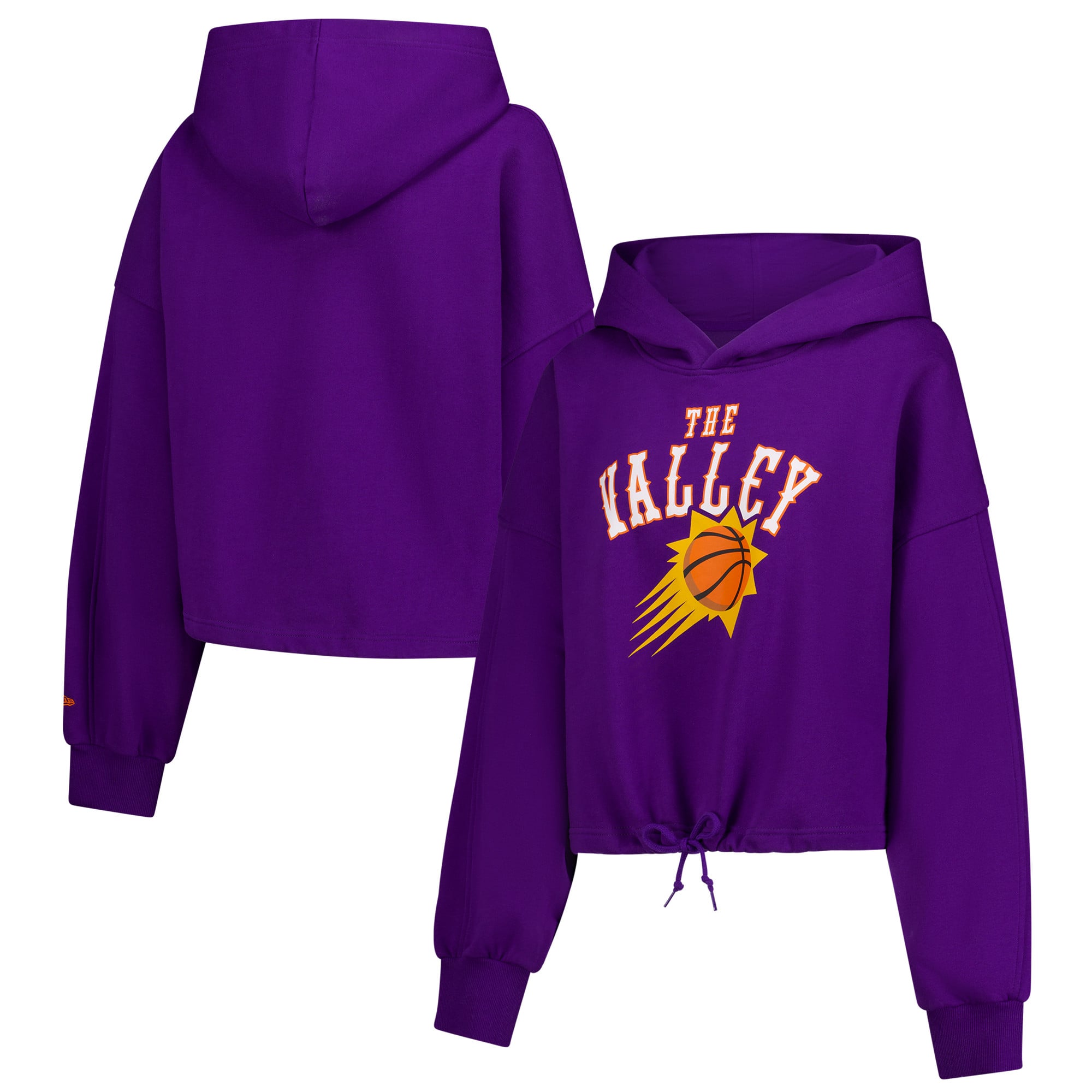 Women's New Era Purple Phoenix Suns 2024/25 City Edition Cropped Pullover Hoodie