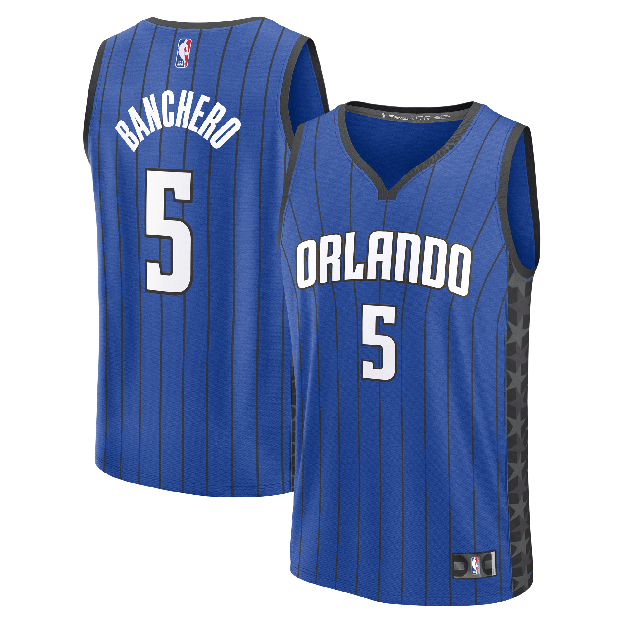 Men's Fanatics Paolo Banchero Blue Orlando Magic Fast Break Replica Player Jersey - Statement Edition