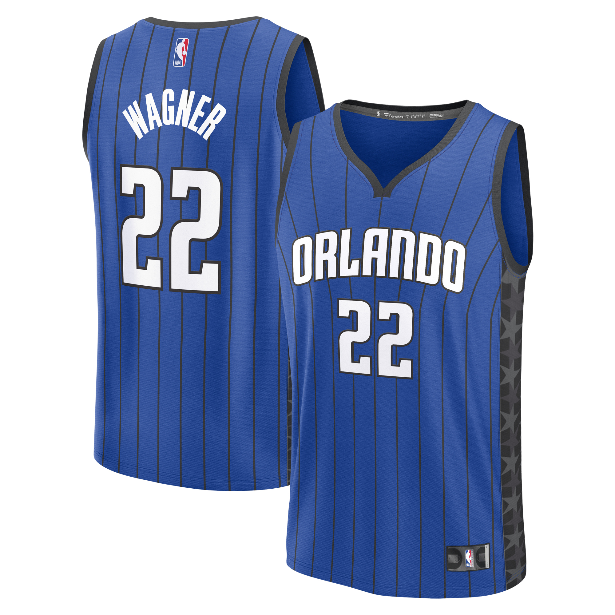 Men's Fanatics Franz Wagner Blue Orlando Magic Fast Break Replica Player Jersey - Statement Edition