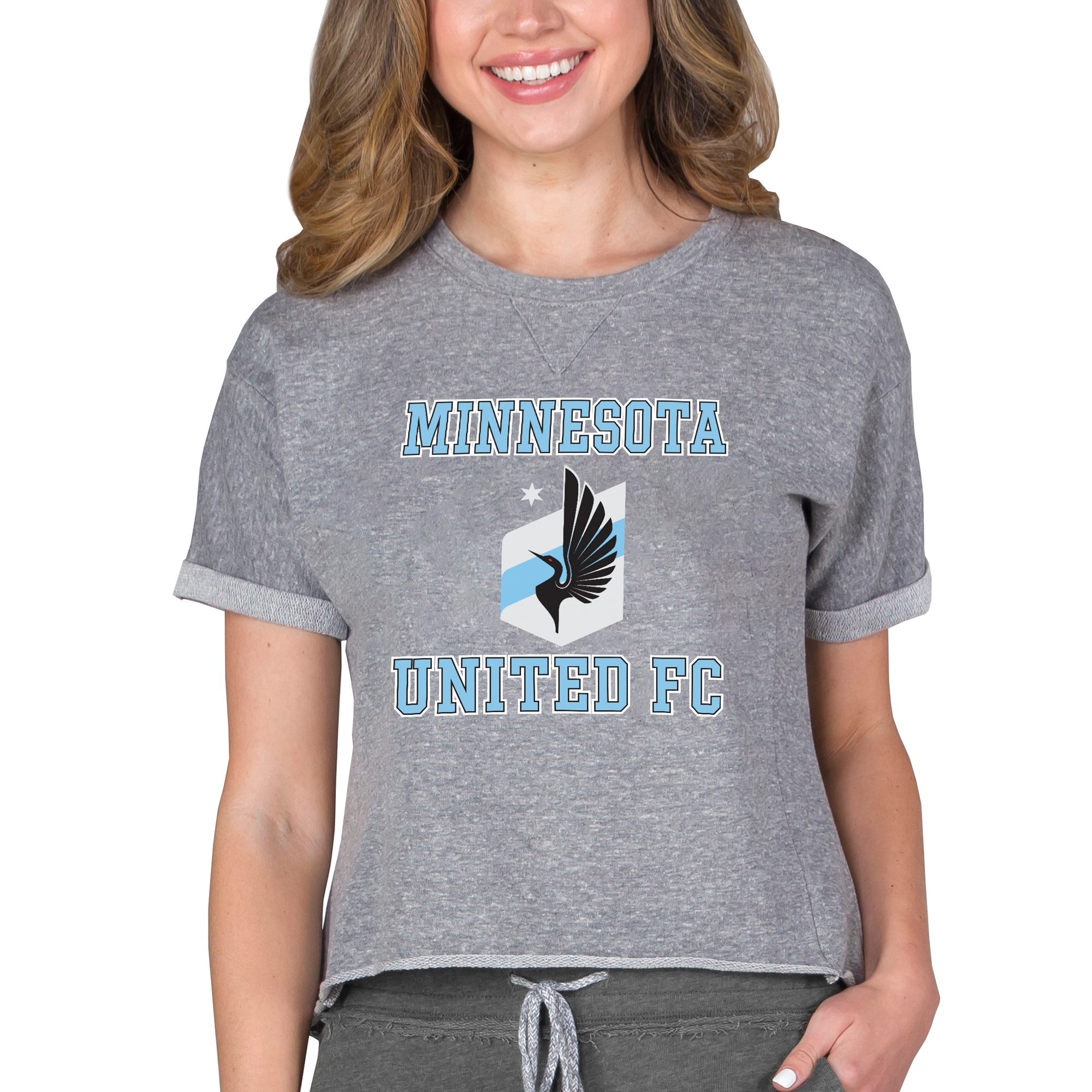 Women's Concepts Sport Gray Minnesota United FC Mainstream Terry T-Shirt