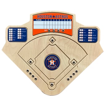 Houston Astros Handcrafted Wood Baseball Game