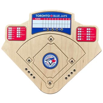 Toronto Blue Jays Handcrafted Wood Baseball Game