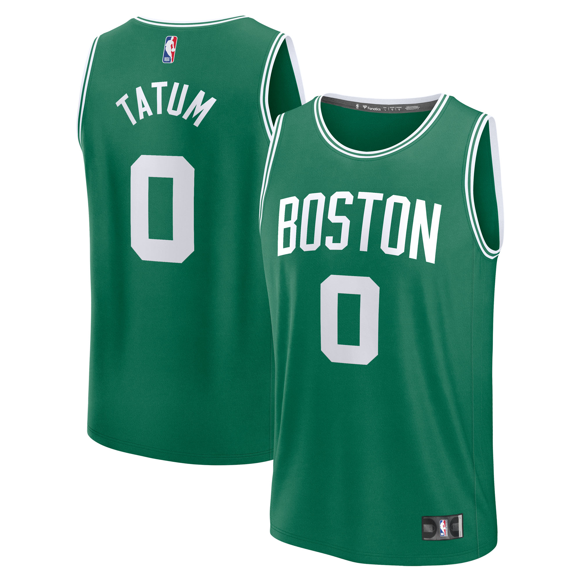 Youth Fanatics Jayson Tatum Kelly Green Boston Celtics Fast Break Replica Player Jersey - Icon Edition