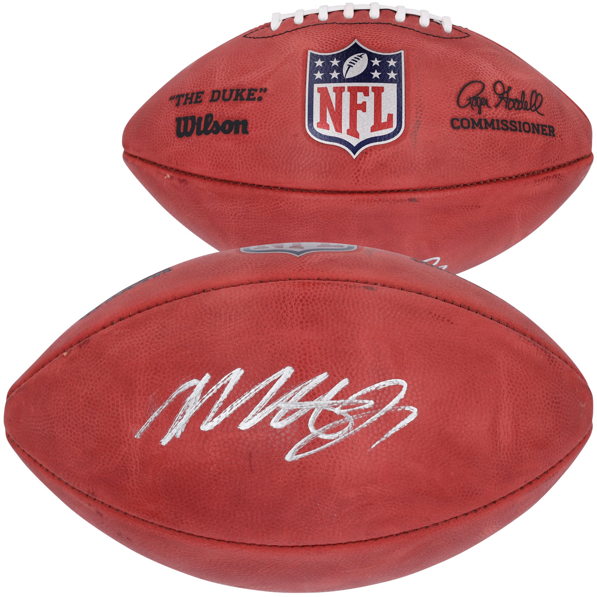 Mecole Hardman Green Bay Packers Autographed Wilson Duke Full Color Football