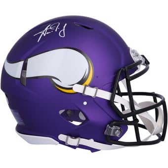 Aaron Jones Minnesota Vikings Autographed Speed Authentic Helmet