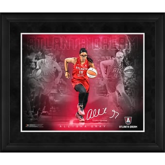 Allisha Gray Atlanta Dream Facsimile Signature Framed 16" x 20" Stars of the Game Collage