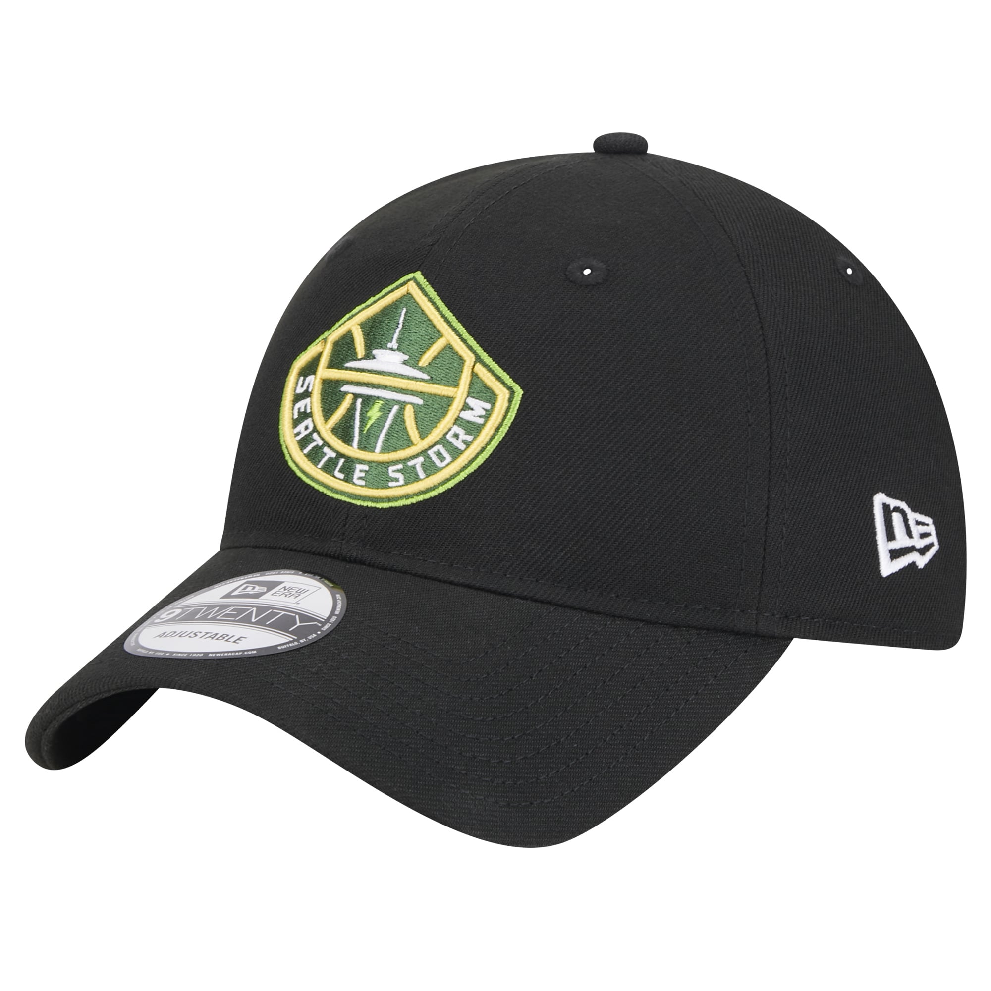 Unisex New Era Black Seattle Storm Core Logo 9TWENTY Adjustable Hat