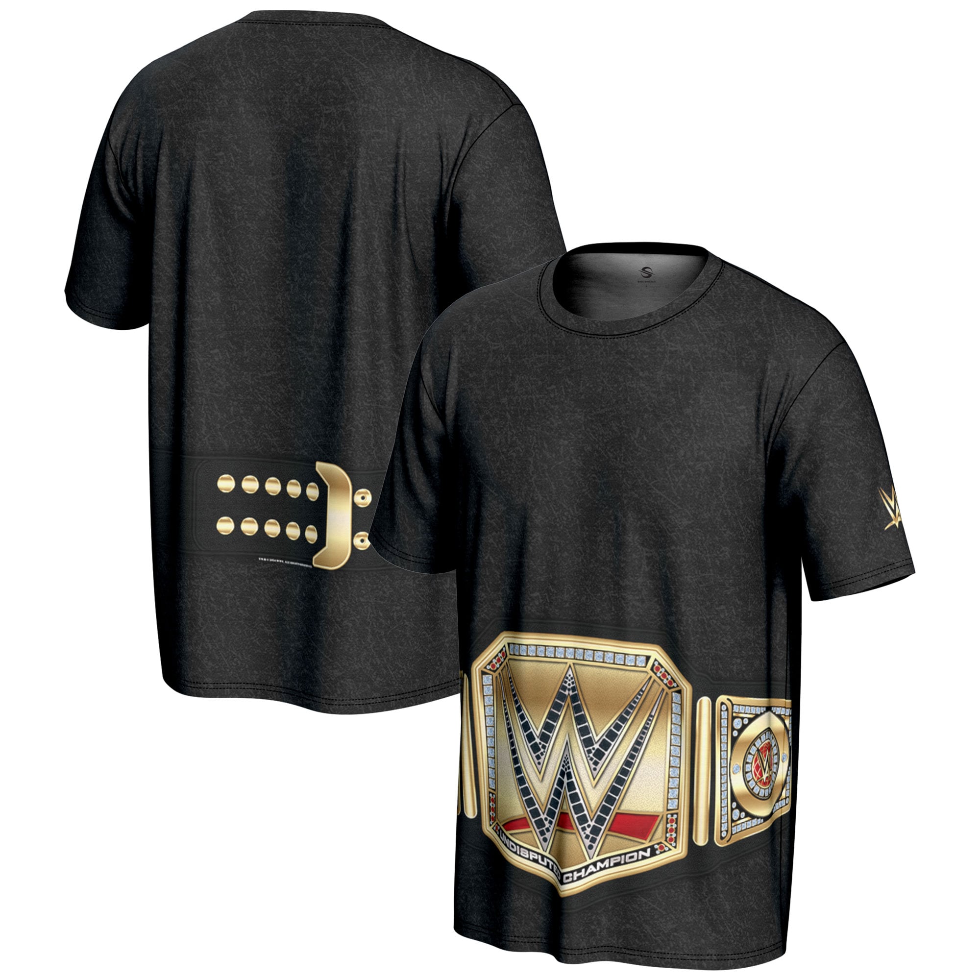 Youth ProSphere Black WWE Undisputed Championship Title Belt T-Shirt