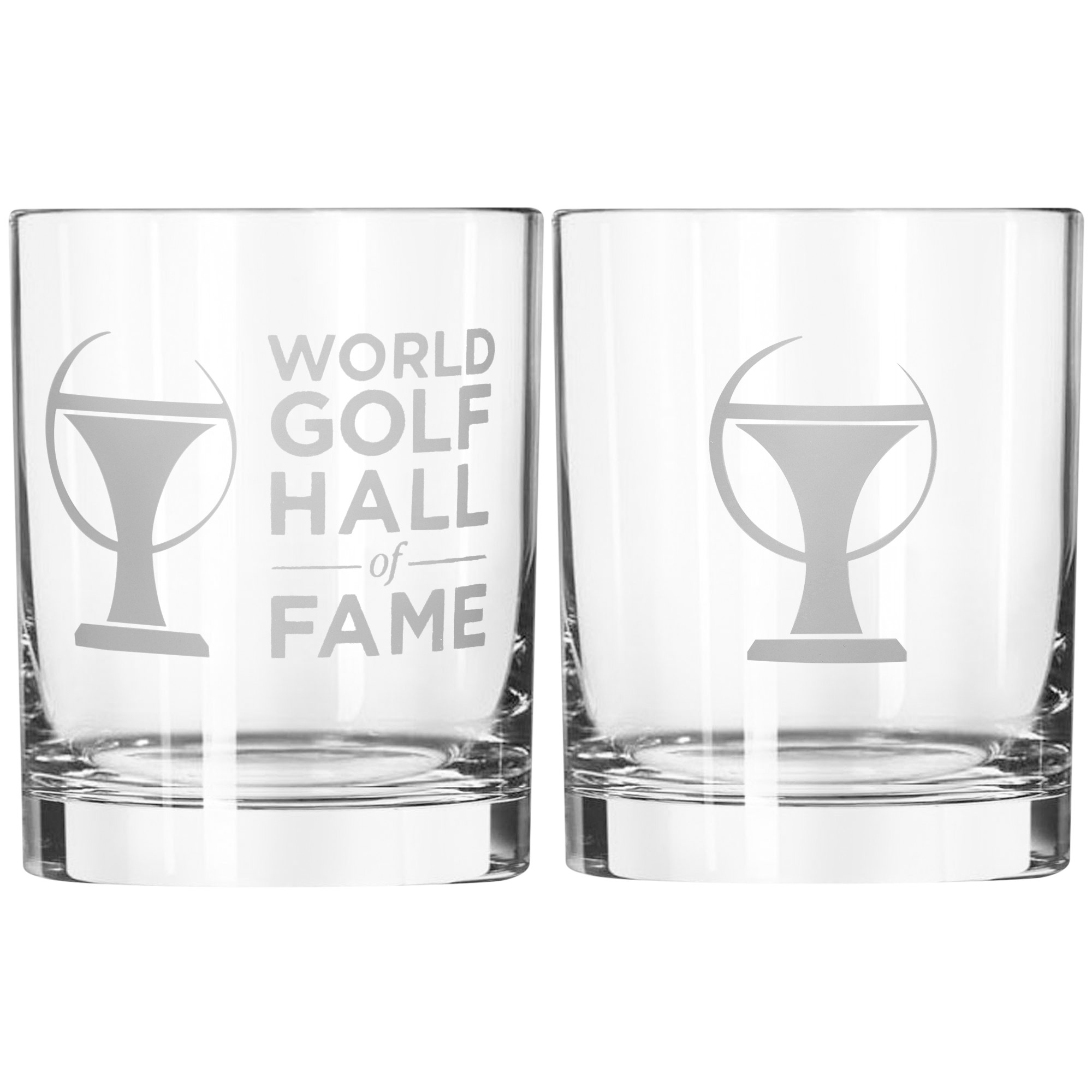 World Golf Hall of Fame 2-Pack 11oz. Rocks Glass Set