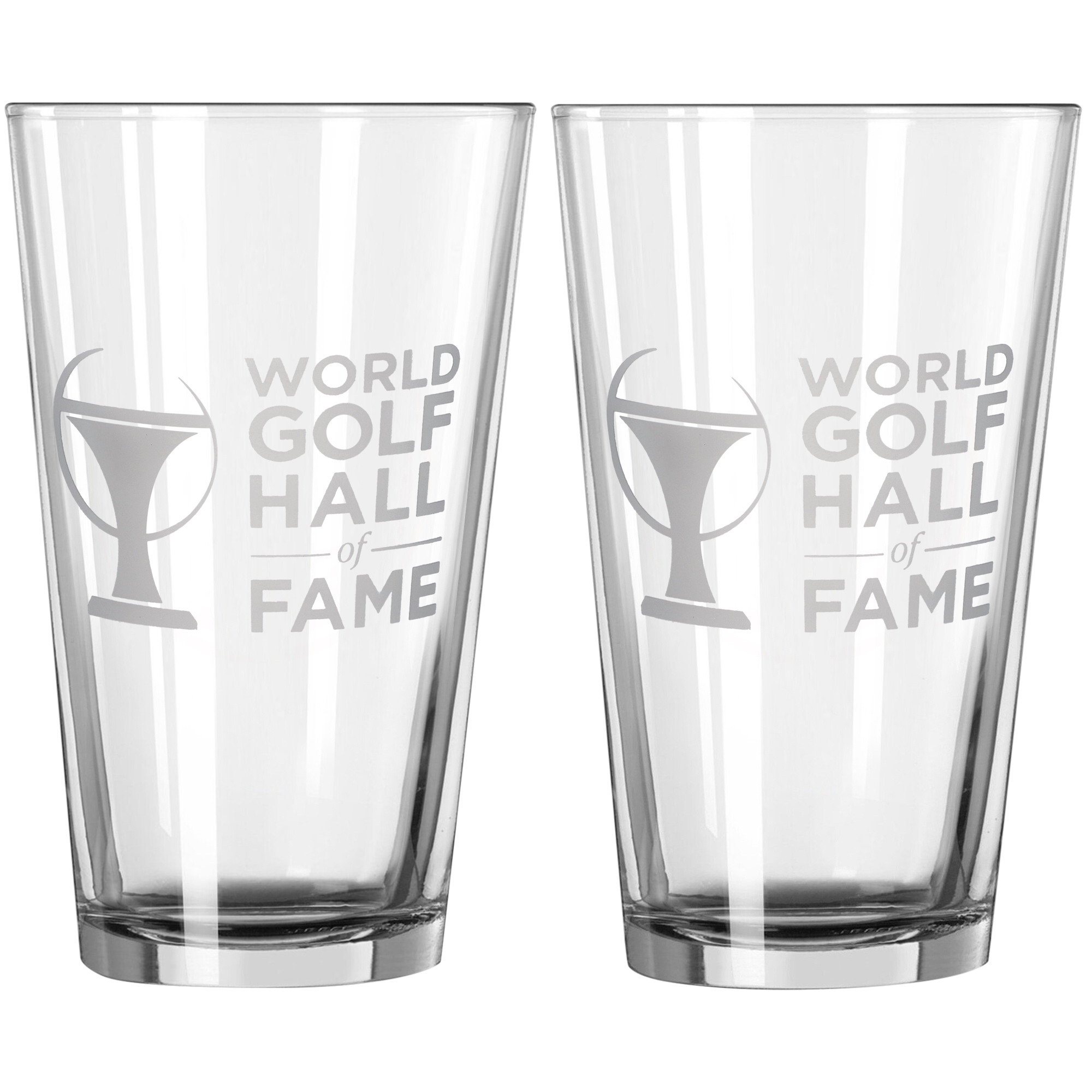 World Golf Hall of Fame 2-Pack 16oz. Pint Glass Set
