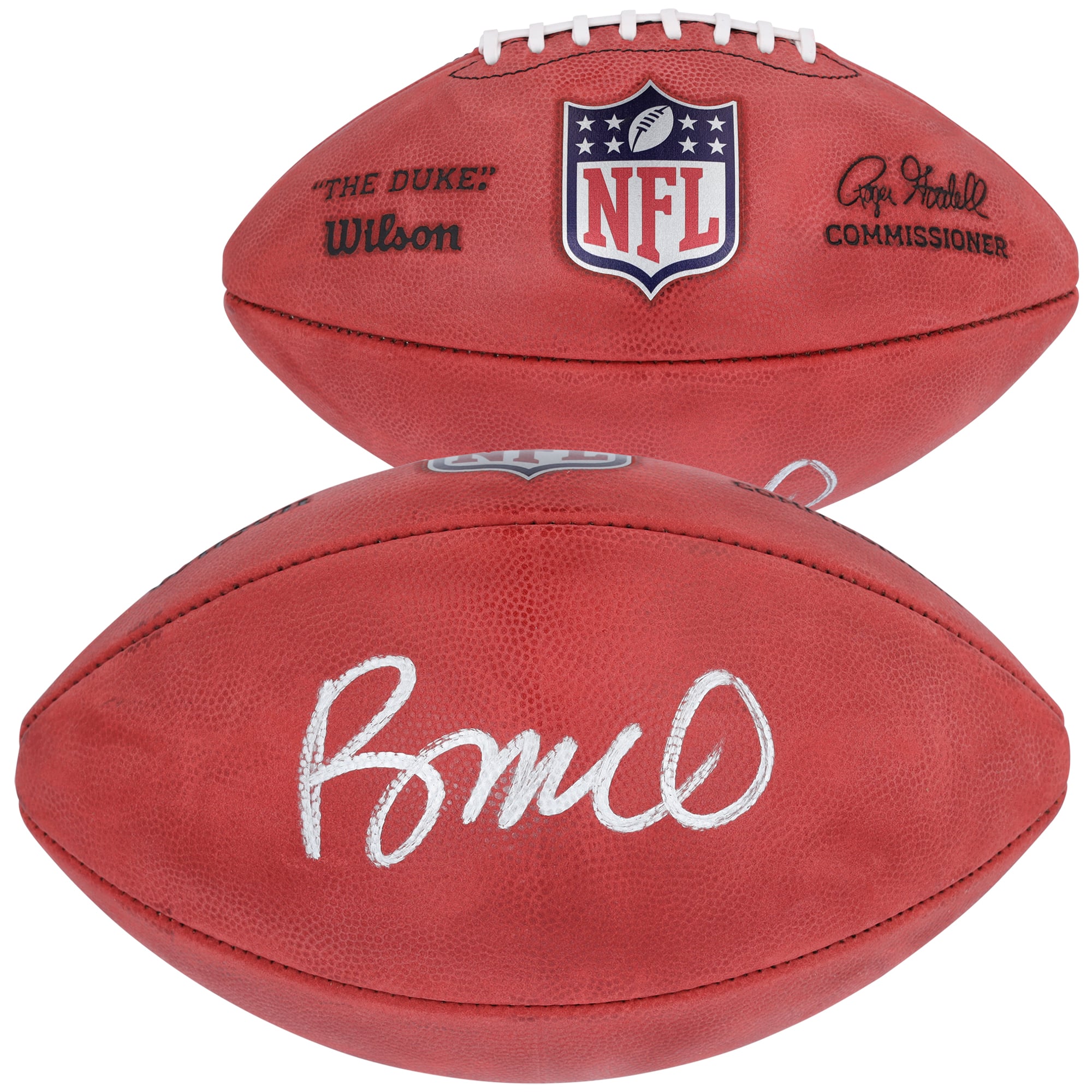 Rome Odunze Chicago Bears autografato 2024 NFL Draft primo turno Scegli Wilson Duke Pallone a colori