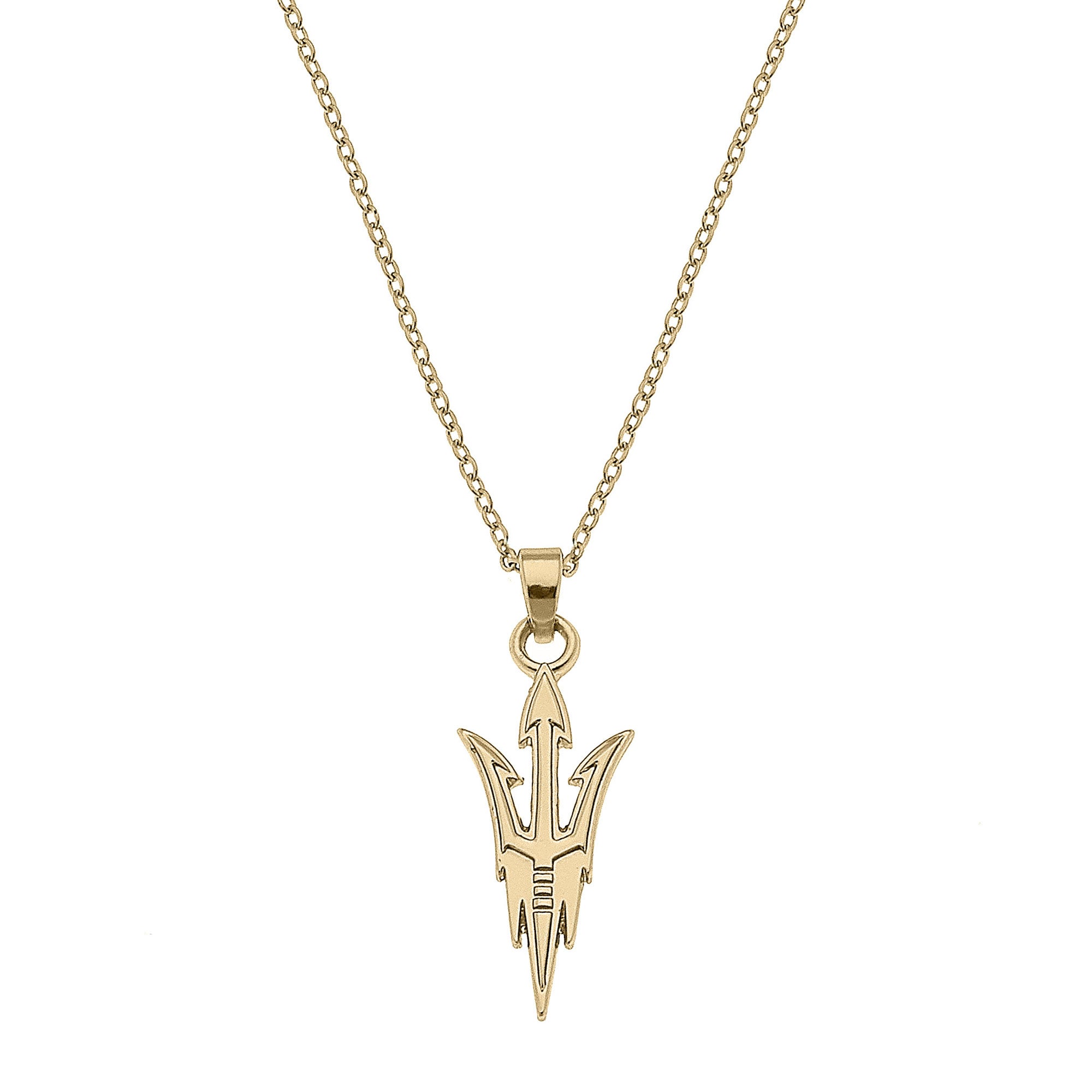 Women's CANVAS Style Arizona State Sun Devils Gold Plated Pendant Necklace