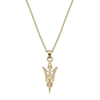 Women's CANVAS Style Arizona State Sun Devils Gold Plated Pendant Necklace
