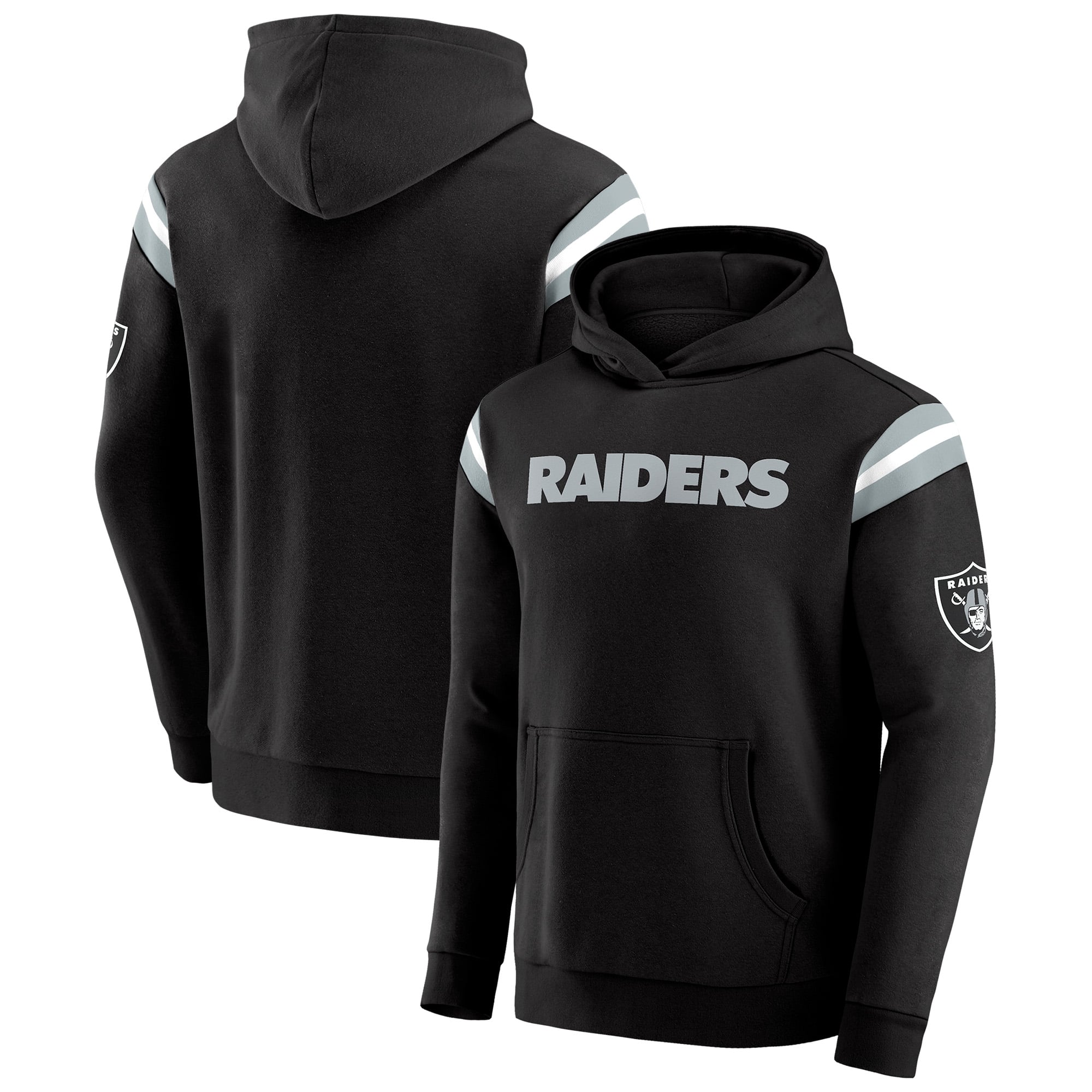 Men’s Darius Rucker Collection by Fanatics Black Las Vegas Raiders Football Washed Pullover Hoodie