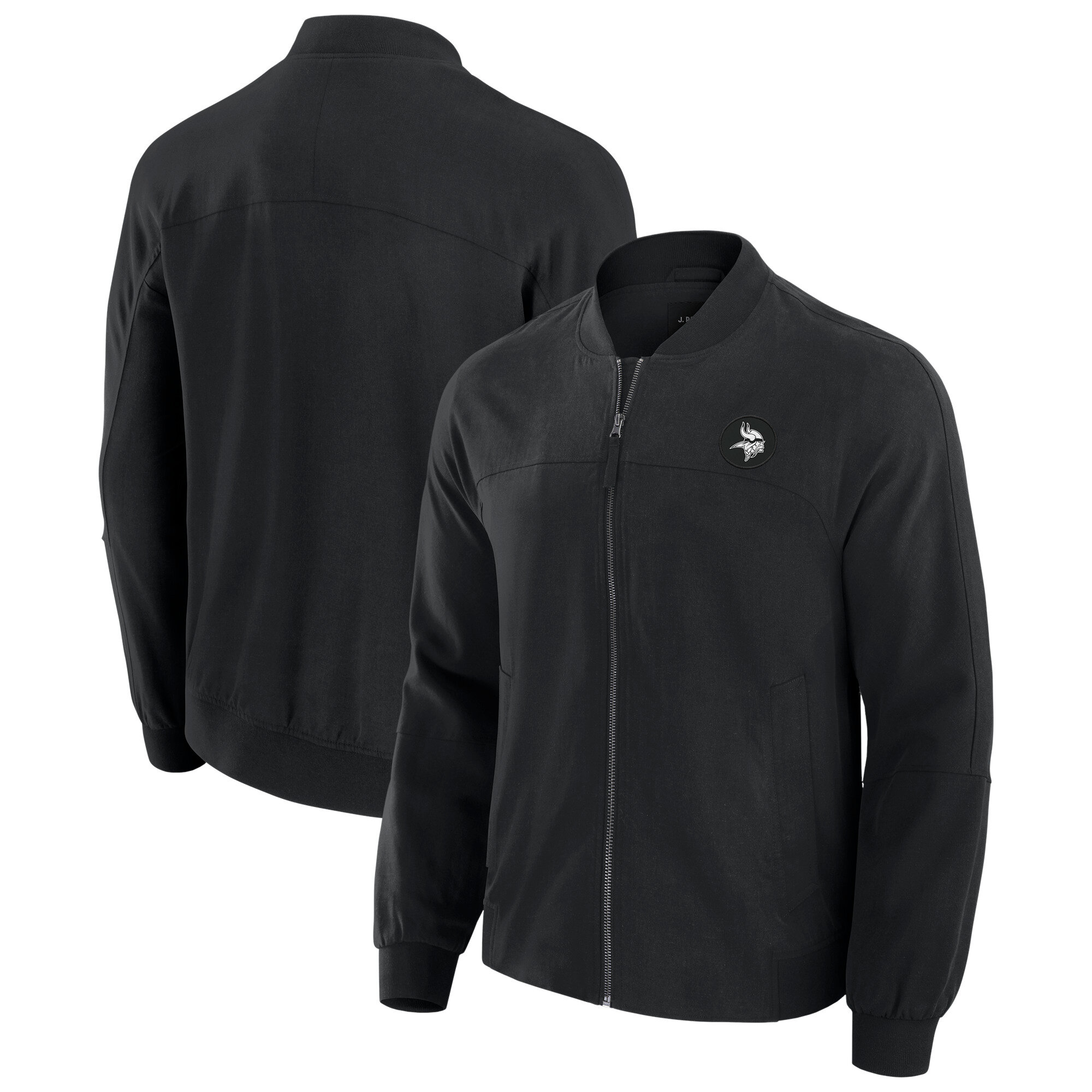 Men’s J. Palmer Black Minnesota Vikings Lightweight Cover-4 Tri-Blend Full-Zip Jacket Men’s J. Palmer Black Minnesota Vikings Lightweight Cover-4 Tri-Blend Full-Zip Jacket