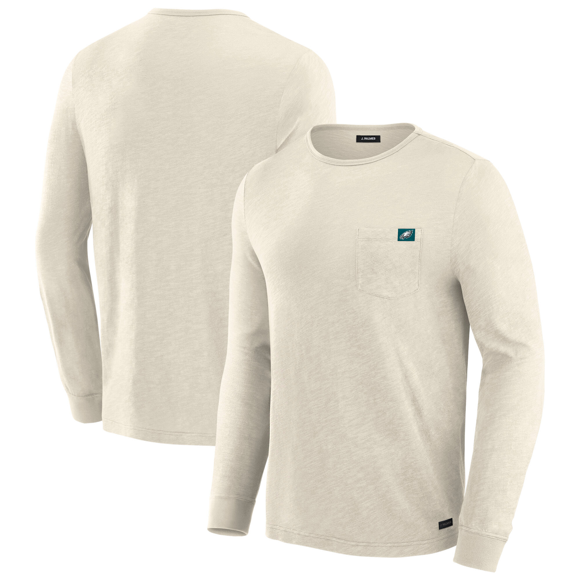Men's J. Palmer Cream Philadelphia Eagles In-The-Pocket Long Sleeve T-Shirt