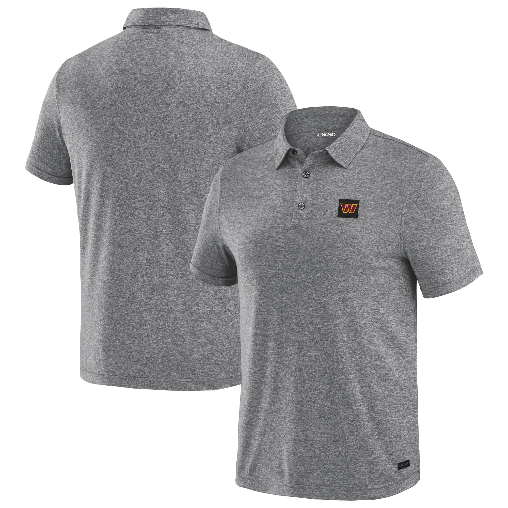Men's J. Palmer Gray Washington Commanders Four Down Polo