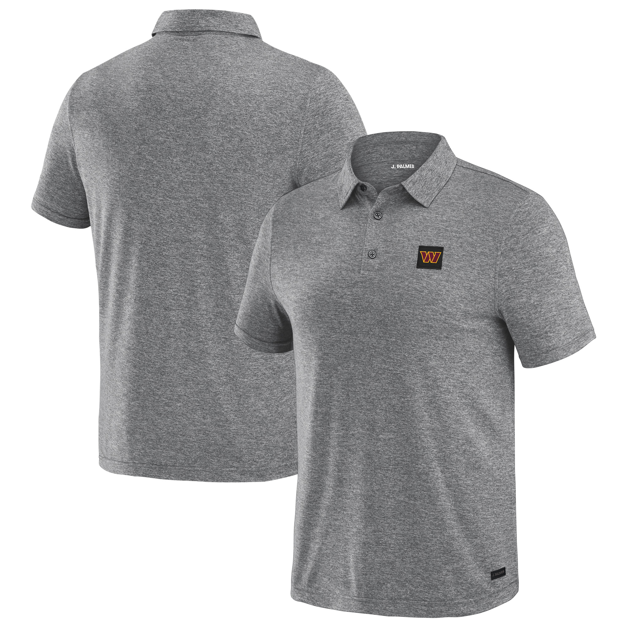 Men's J. Palmer Gray Washington Commanders Four Down Polo