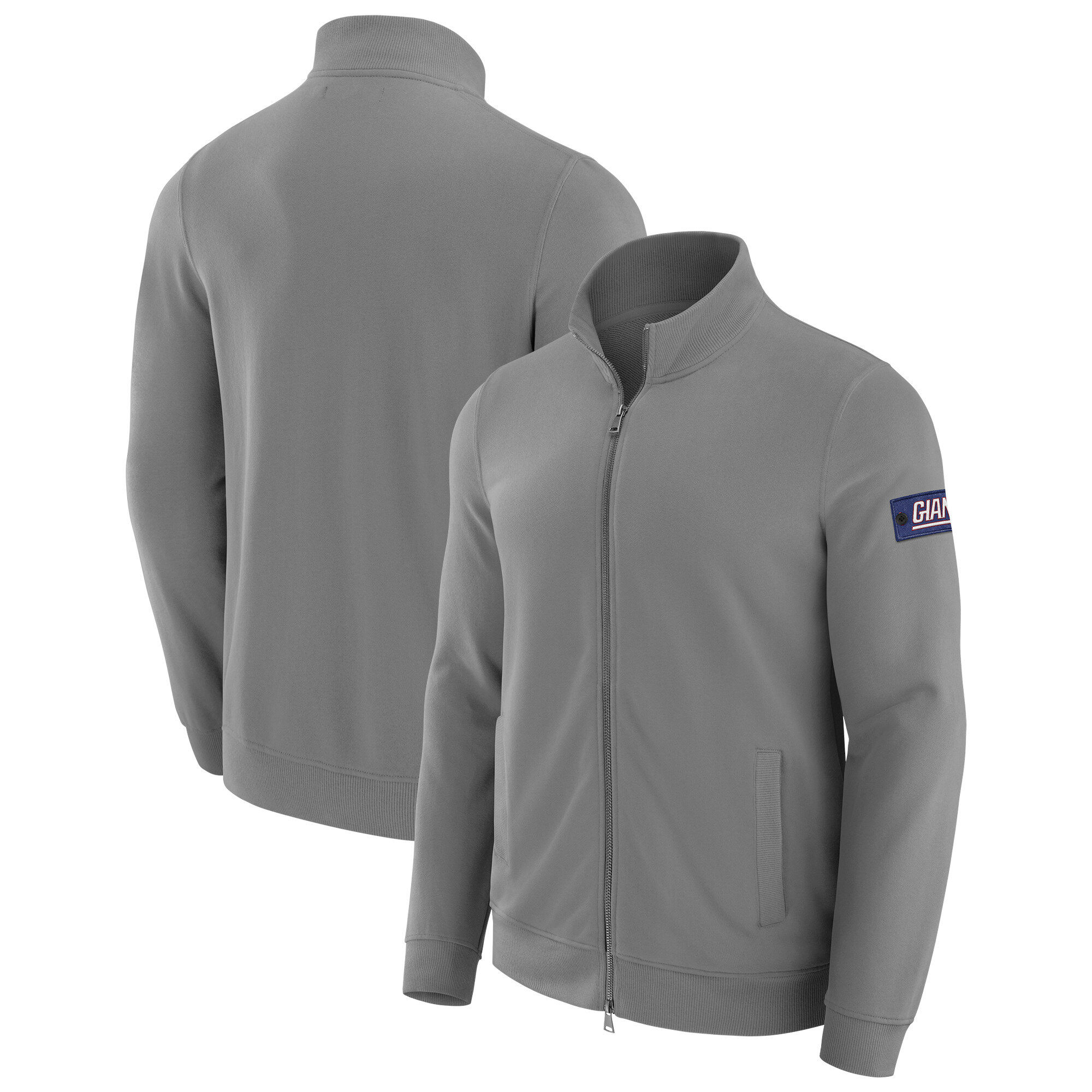 Men's J. Palmer Graphite New York Giants QB1 Full-Zip Sweatshirt