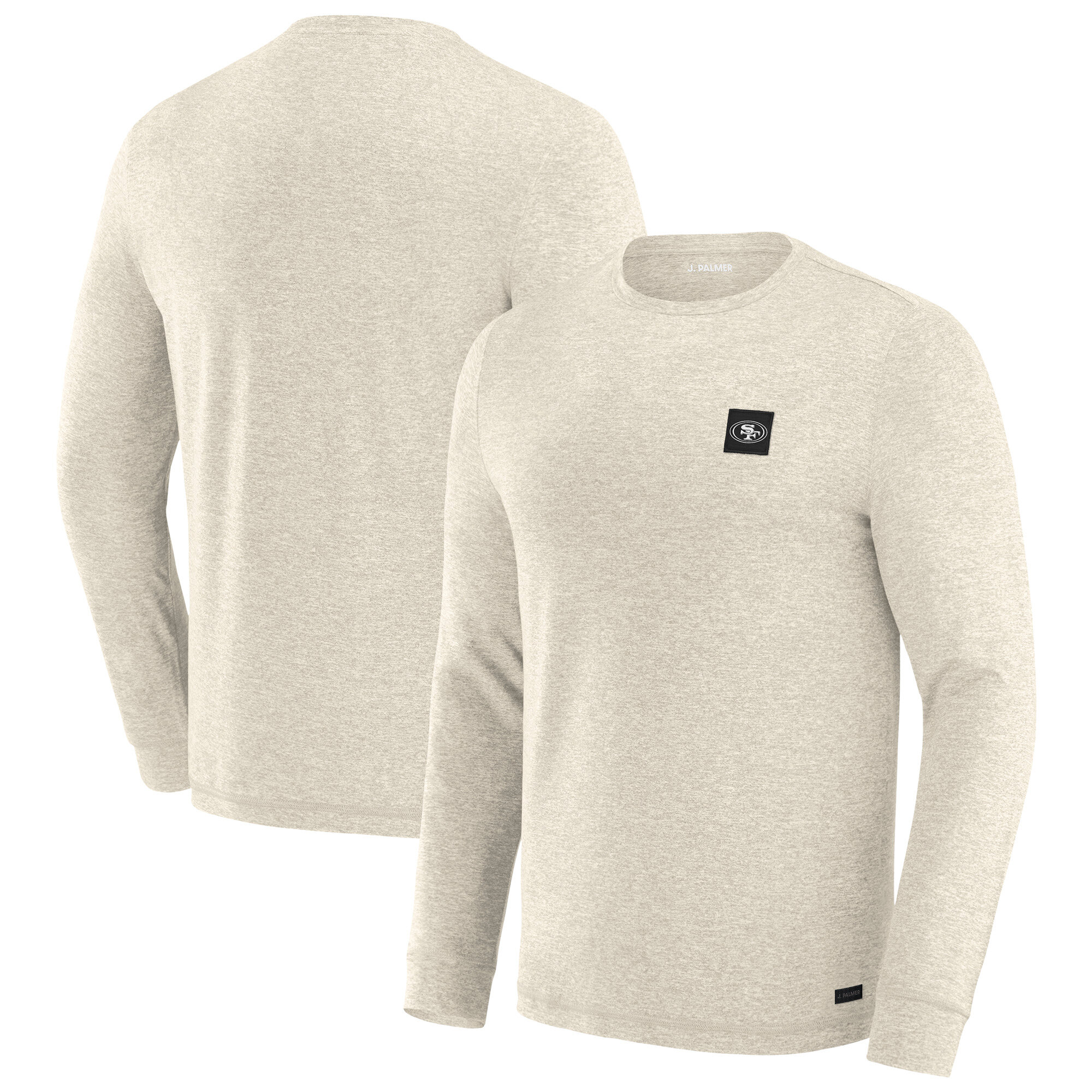 Men's J. Palmer Cream San Francisco 49ers Four Down Long Sleeve T-Shirt