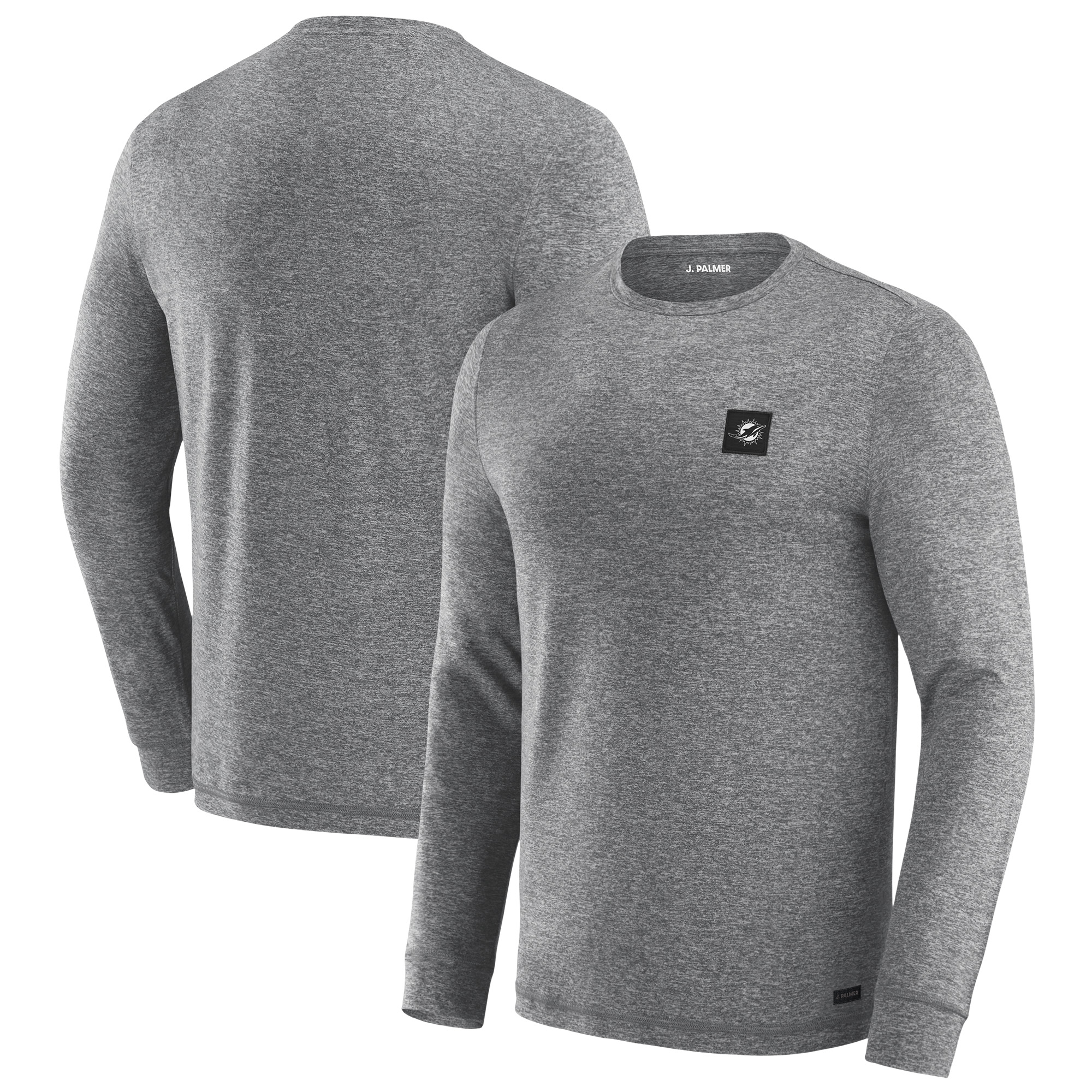 Men's J. Palmer Black Miami Dolphins Four Down Long Sleeve T-Shirt