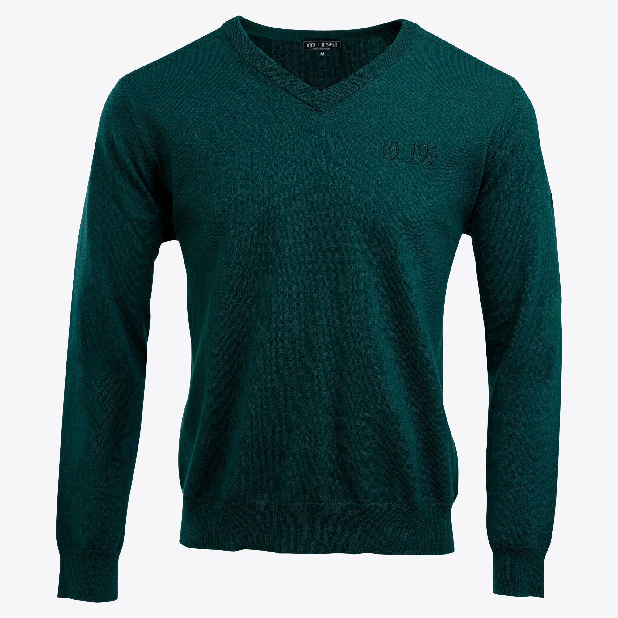 Il maglione con scollo a V lavorato a maglia Open Seve - Verde