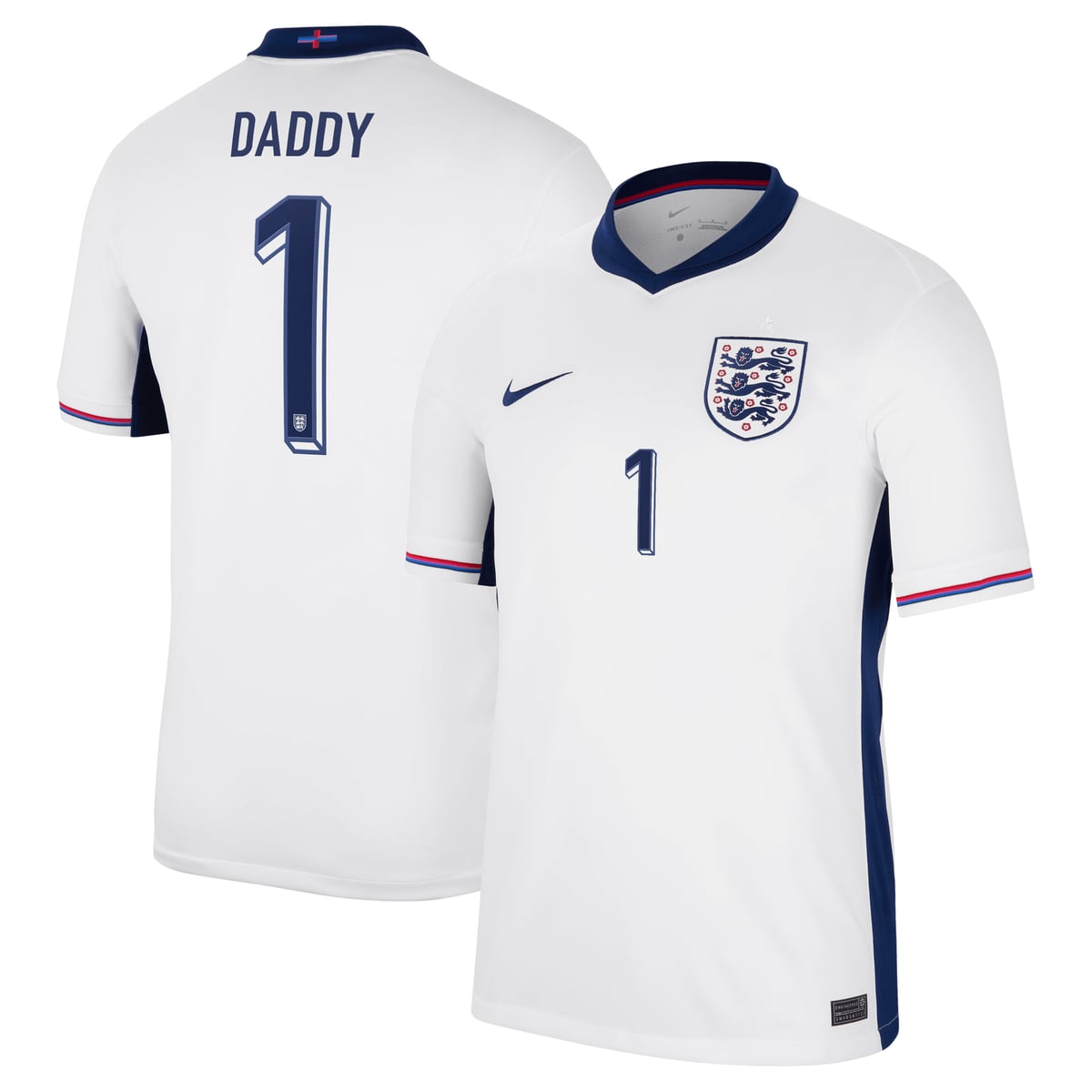Maillot Domicile Stadium Angleterre Nike 2024 avec flocage DADDY 1