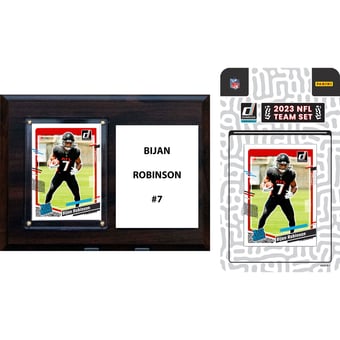 Atlanta Falcons 6" x 8" Player Plaque & 2023 Team Trading Card Set