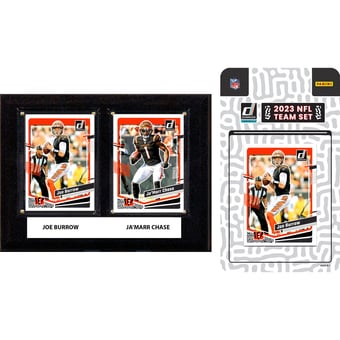 Cincinnati Bengals 6" x 8" Player Plaque & 2023 Team Trading Card Set