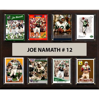 Joe Namath New York Jets 12" x 15" Trading Card Plaque