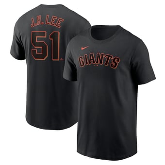 Men's Nike Jung Hoo Lee Black San Francisco Giants Fuse Name & Number T-Shirt