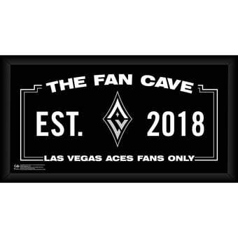 Las Vegas Aces Framed 10" x 20" Fan Cave Collage