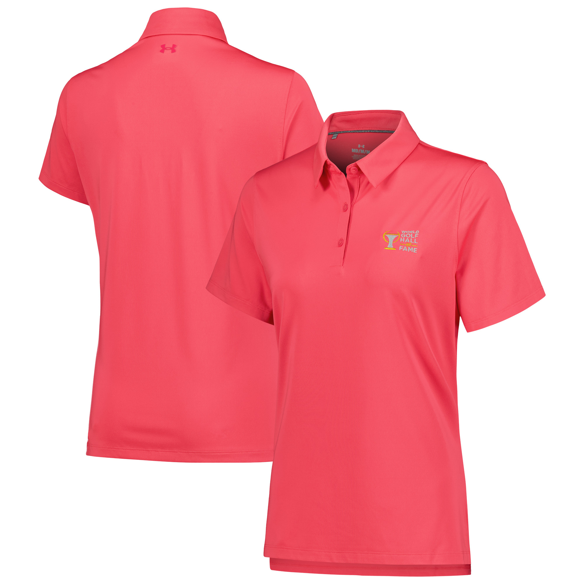 Women’s World Golf Hall of Fame Under Armour Pink Tee To Green Polo Women’s World Golf Hall of Fame Under Armour Pink Tee To Green Polo