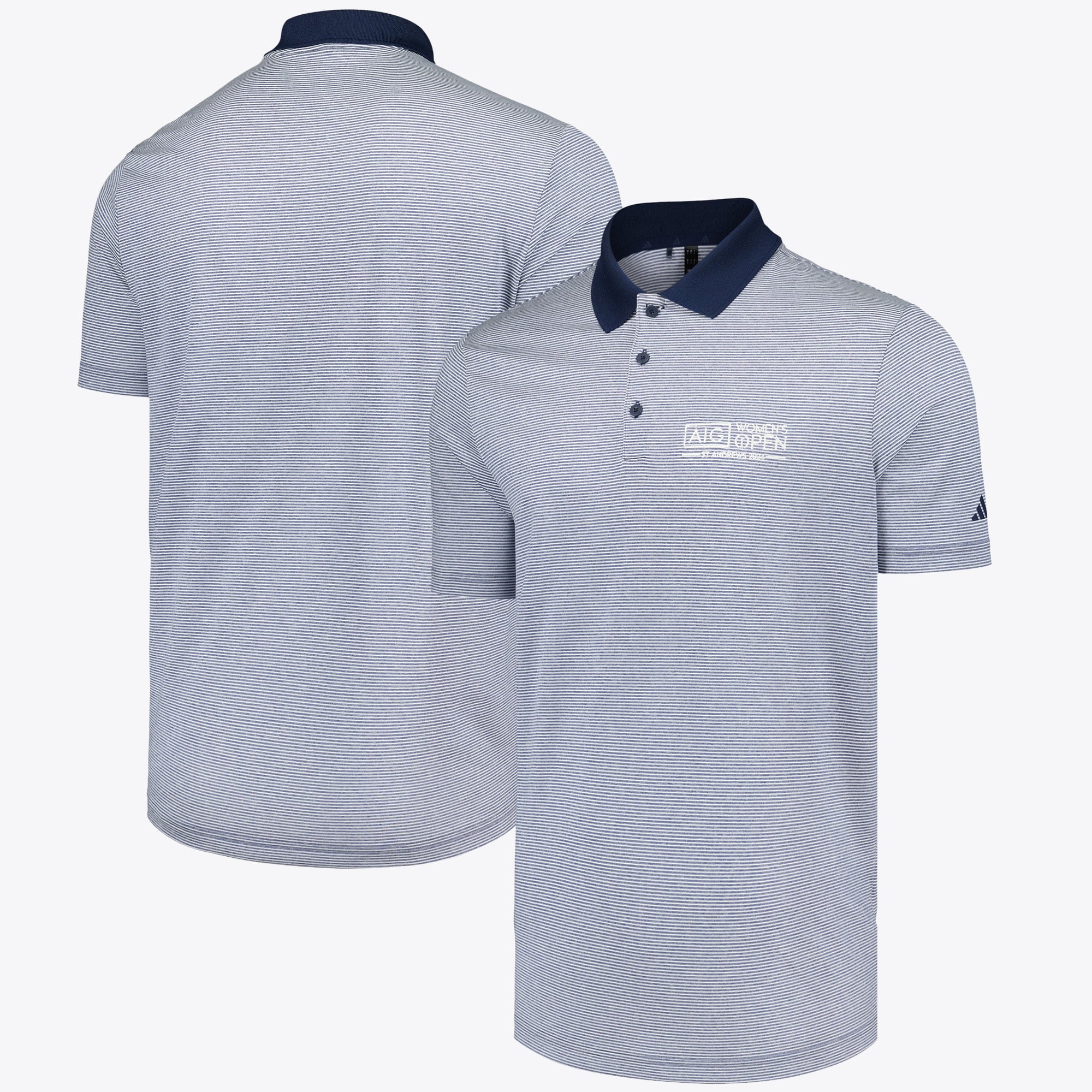 Polo ottomana Adidas AIG Open St Andrews 2024 da donna - Blu scuro