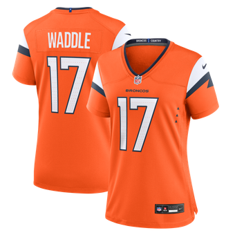 Women's Nike Jaylen Waddle Orange Denver Broncos Game Jersey