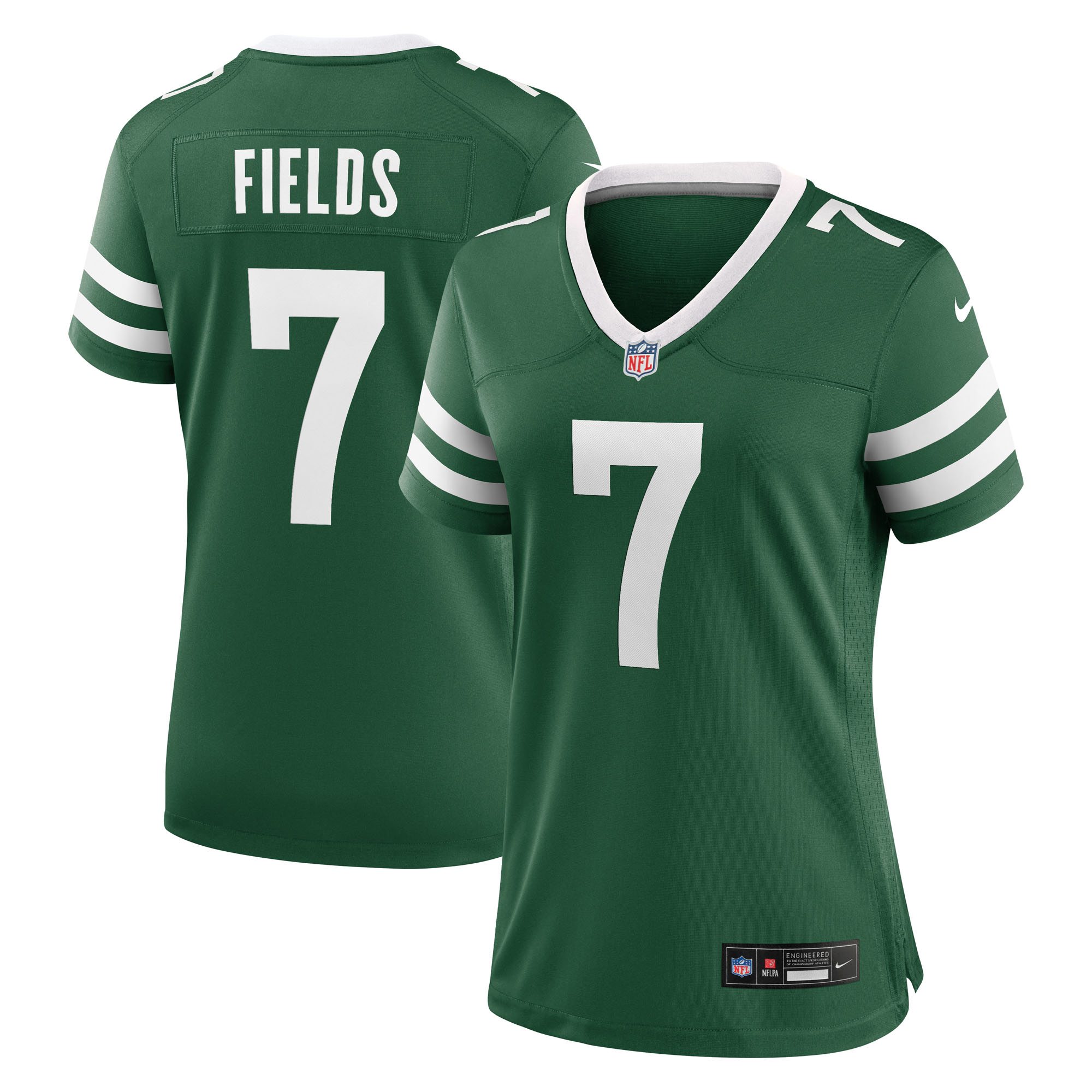 Women's Nike Justin Fields Legacy Green New York Jets Game Jersey