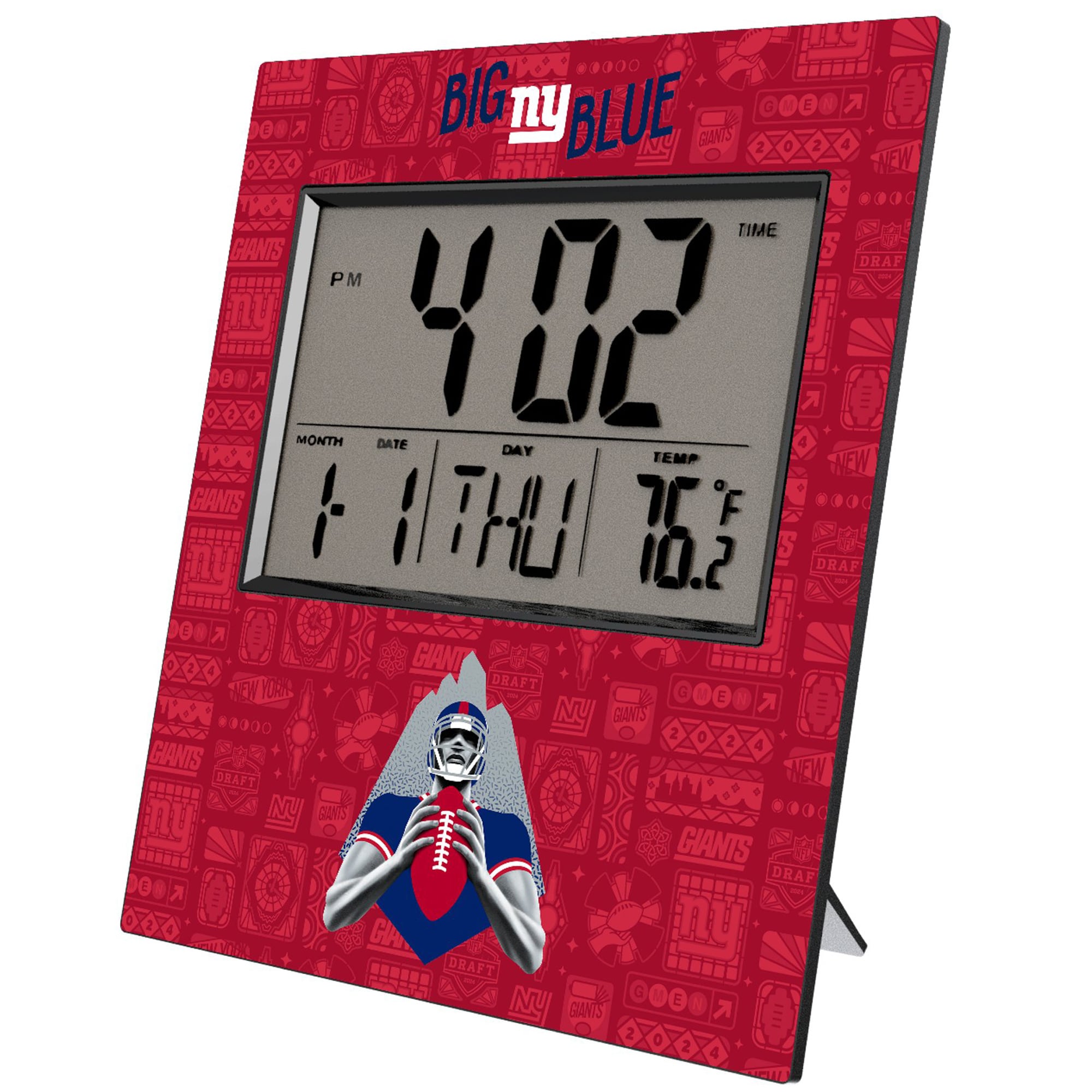 New York Giants 2024 Illustrated Limited Edition Digital Desk/Wall Clock New York Giants 2024 Illustrated Limited Edition Digital Desk/Wall Clock