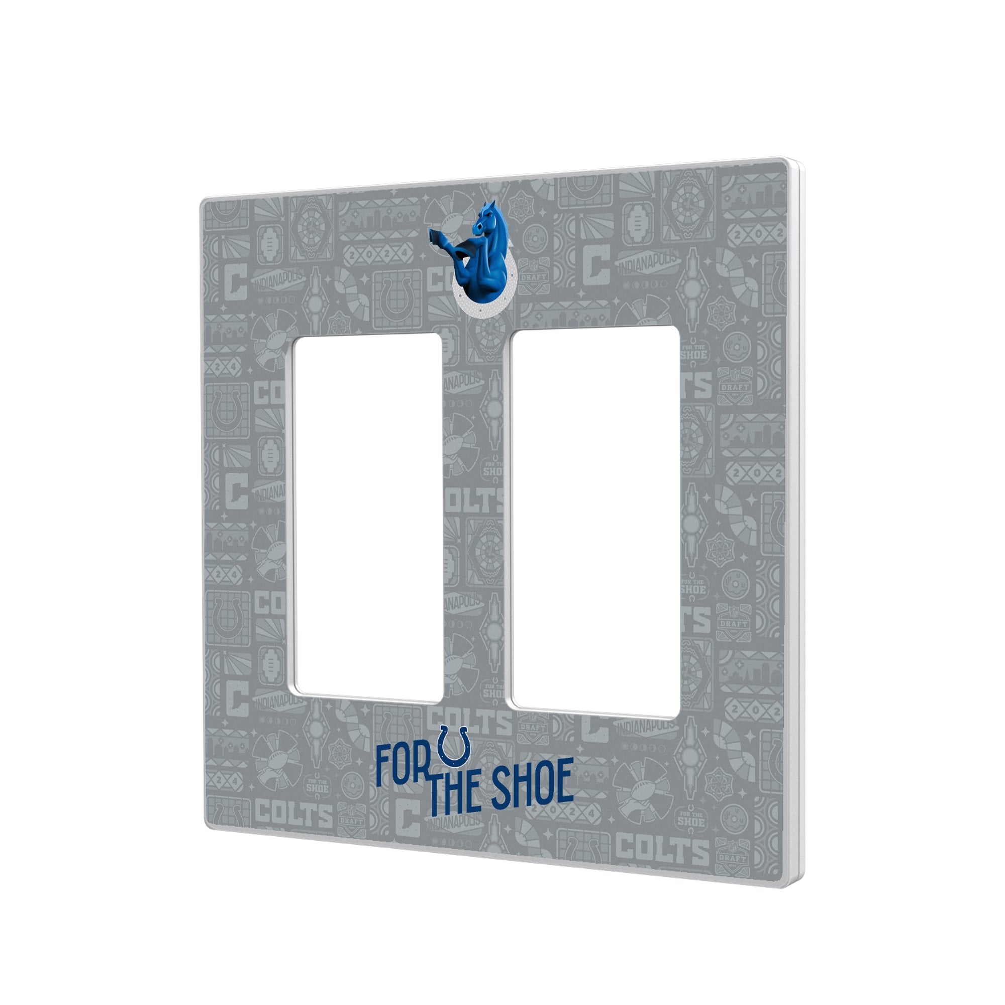 Indianapolis Colts 2024 Illustrated Limited Edition Double Rocker Light Switch Plate