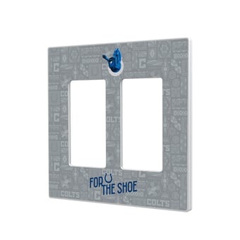Indianapolis Colts 2024 Illustrated Limited Edition Double Rocker Light Switch Plate