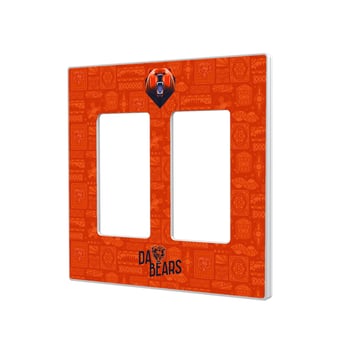 Chicago Bears 2024 Illustrated Limited Edition Double Rocker Light Switch Plate