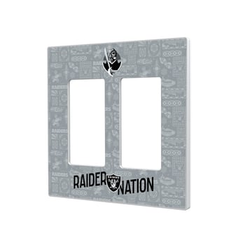 Las Vegas Raiders 2024 Illustrated Limited Edition Double Rocker Light Switch Plate