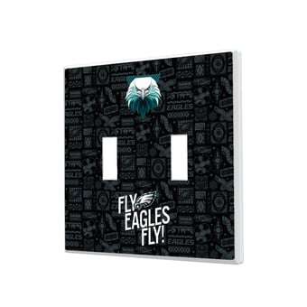 Philadelphia Eagles 2024 Illustrated Limited Edition Double Toggle Light Switch Plate