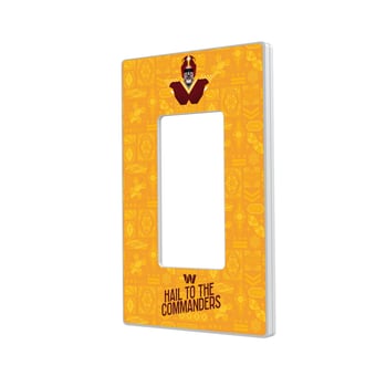 Washington Commanders 2024 Illustrated Limited Edition Single Rocker Light Switch Plate