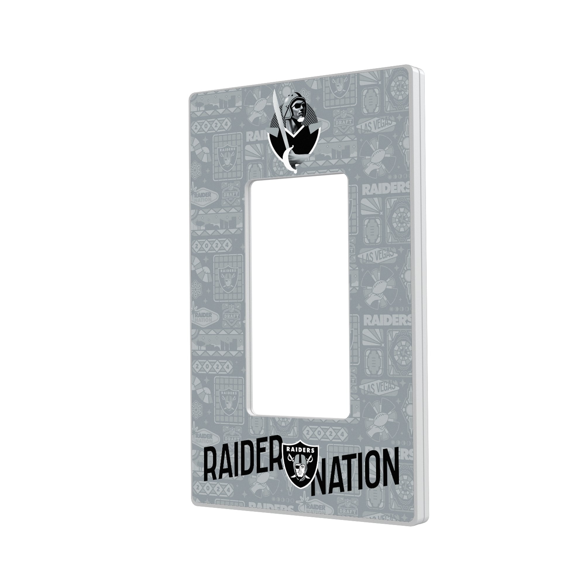 Las Vegas Raiders 2024 Illustrated Limited Edition Single Rocker Light Switch Plate Las Vegas Raiders 2024 Illustrated Limited Edition Single Rocker Light Switch Plate