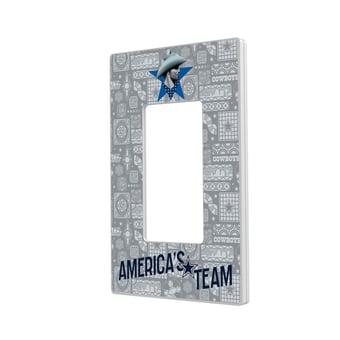 Dallas Cowboys 2024 Illustrated Limited Edition Single Rocker Light Switch Plate